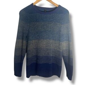 Lululemon Textured Knit Merino Wool Knit Striped Crewneck Sweater Size XS